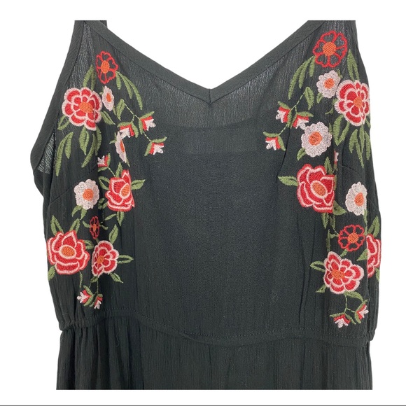 Time And Tru Black Maxi  Floral Dress - Picture 9 of 9